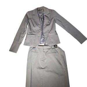Vero Moda grey skirt and blazer set, size EU 38 (US 8)